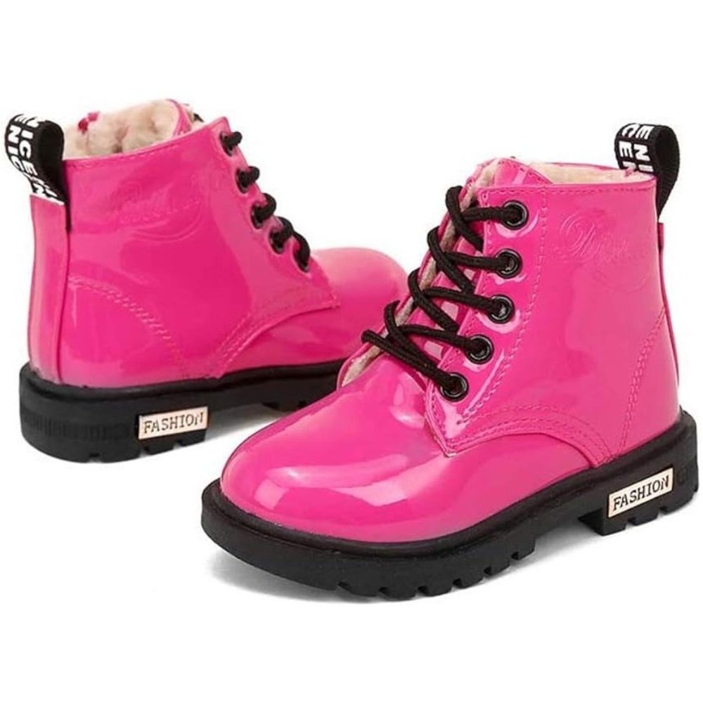 💕NWT Hot Pink Heart Purse & Girls Boots Patent Leather BARBIE Halloween … - Picture 2 of 9